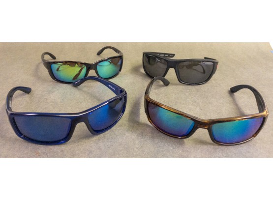 Lot Of 4 Stylish Sunglasses With Various Designs And Brands Including Ugly Stik