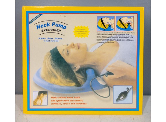 Professional Model Neck Pump Exerciser - Stress Relief For Neck Pain, Back Pain, And Tension