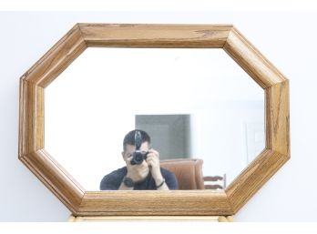 Oak Framed Octagonal Mirror