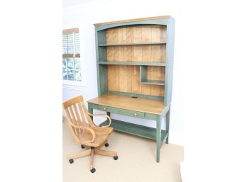 Desk With Hutch And Desk Chair By Ethan Allen
