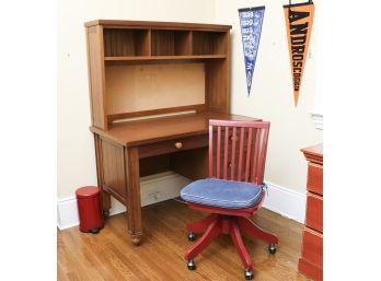 'Thomas' Desk With Hutch By Pottery Barn Kids And Chair