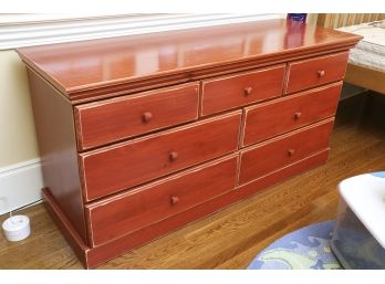 Seven-Drawer Painted Wooden Dresser
