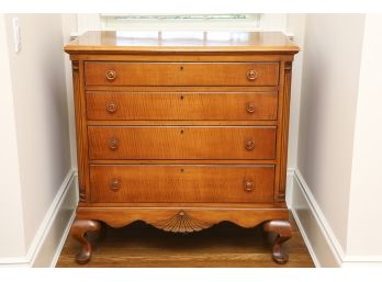 Vintage Colonial Style Wood Dresser By Charak Furniture Co.