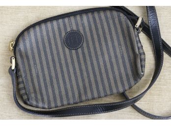 Vintage Striped Crossbody Bag By Fendi