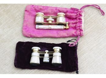 Set Of Two French Mother Of Pearl Opera Glasses
