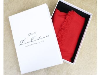 Red Cashmere Pashmina By Lana Cashmere