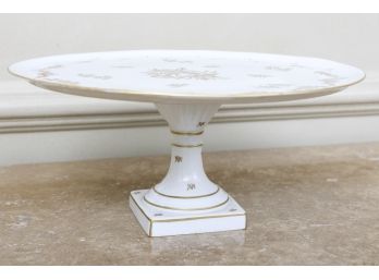 Hand-Painted Pedestal Cake Platter
