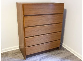 Danish Teak High Chest Of Drawers By Scan Coll
