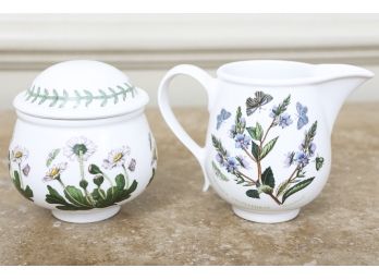 Creamer And Sugar From 'The Botanic Garden' Collection