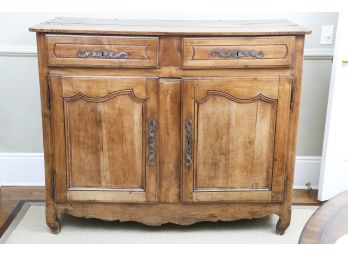 19th Century Cherry Wood Buffet Cabinet With Key, Circa 1830