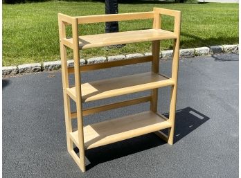 Three-Shelf Folding Shelving Unit By Crate & Barrel