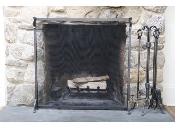 Fireplace Screen And Fireplace Tools
