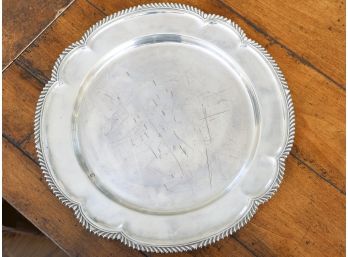 Sterling Silver Round Platter By Gorham Silversmiths -1099g