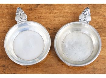 Set Of Two Sterling Silver Porringer Bowls With Handle -103g
