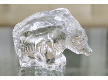 Crystal Grizzly Bear Isbjorn Figurine By Orrefors
