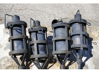Set Of Outdoor Lantern Torches