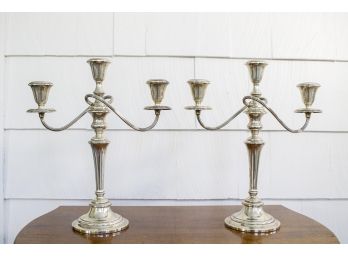Weighted Sterling Silver Candelabras