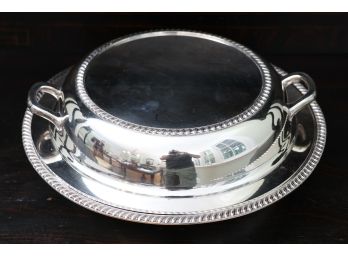 Lidded Silver Serving Tray