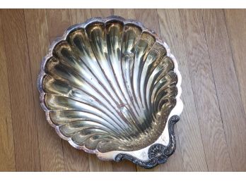 Silver Plated Shell Platter
