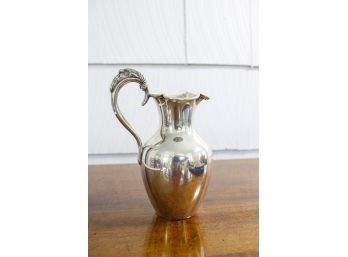 Sterling Silver Pitcher With Ram Head Handle