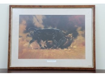 Bull And The Bear Framed Print
