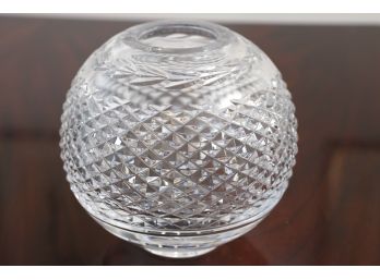 Round Waterford Crystal Vase