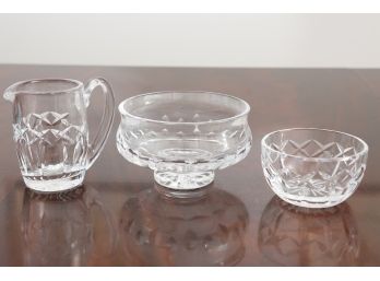 Waterford Crystal Bowl And Pitcher