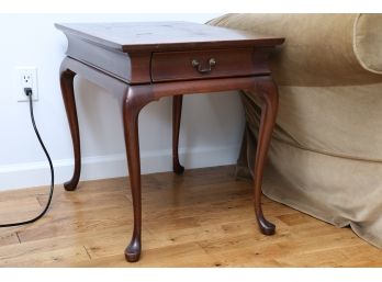 Queen Anne Banded Mahogany Side Table