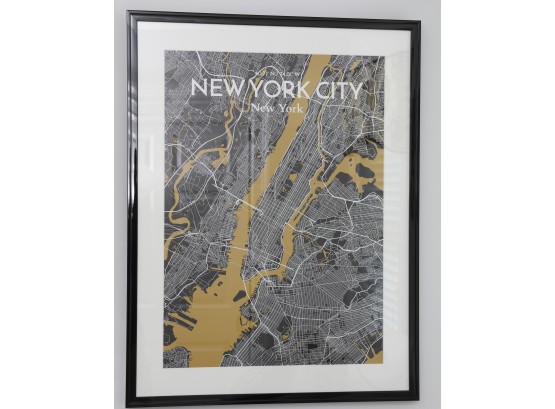 NYC Framed Map Print