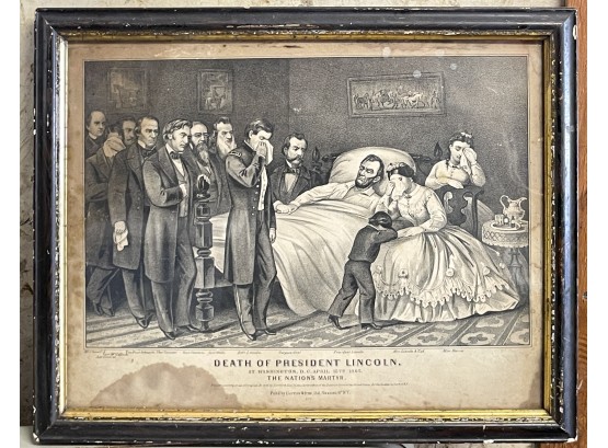 Death Of President Lincoln Framed Print