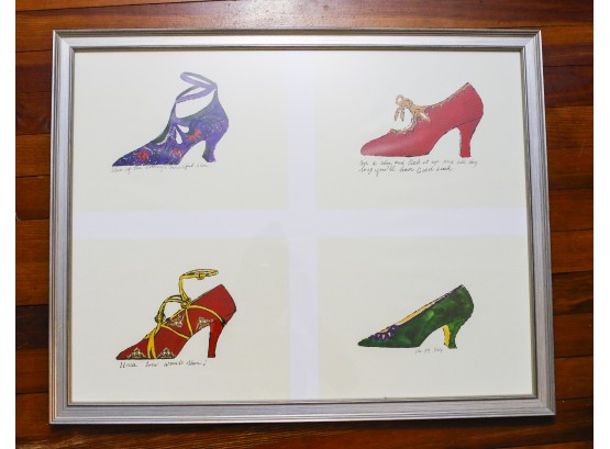 Andy Warhol Four Shoes Framed Poster Print