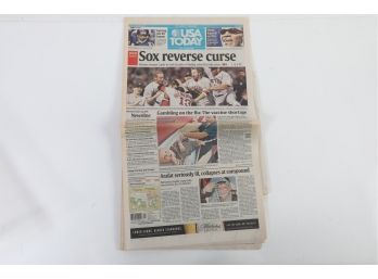 For The Diehard Red Sox Fan Complete Newspaper - USA Today & Hartford Courant - World Series Win 2004