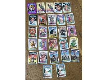 Lot Of 26 And 1 New Pack Of Topps Garbage Pail Kids Sticker Card