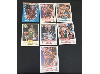 Lot Of 7 1990s NBA Cards.