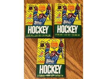Lot Of (3)Unopened 1990 Topps Hockey Wax Pack
