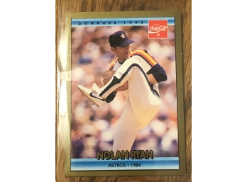 1992 Nolan Ryan Coca Cola Donruss Card