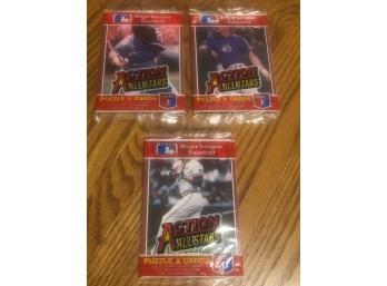 1984 Donruss Action All Stars Lot Of (3) Unopened Packs.